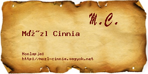 Mözl Cinnia névjegykártya